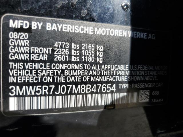 3MW5R7J07M8B47654 BMW 330XI
