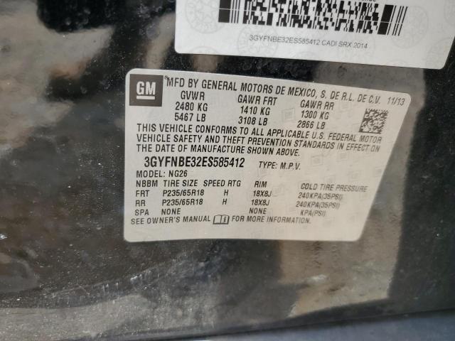3GYFNBE32ES585412 Cadillac Srx Luxury Collection