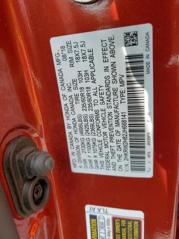 2HKRW2H82JH668141 Honda CR-V EXL