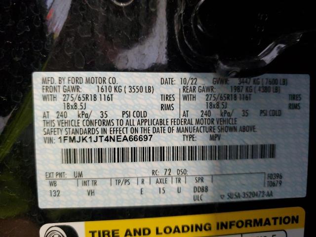 1FMJK1JT4NEA66697 Ford Expedition Max Xlt