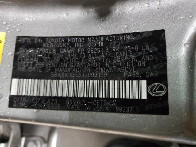 58ABK1GG3JU093199 Lexus ES 350