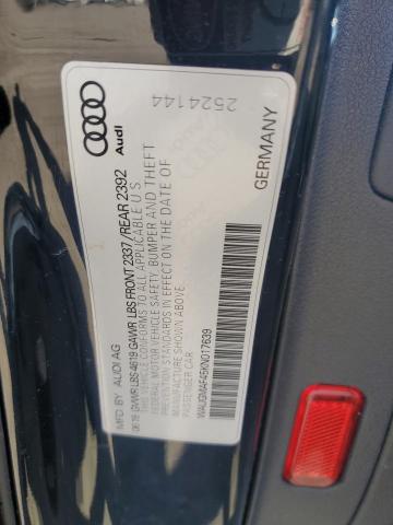 WAUGMAF45KN017639 Audi A4 PREMIUM