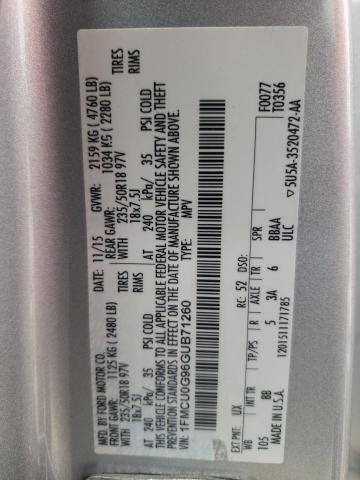 1FMCU0G96GUB71260 Ford ESCAPE SE