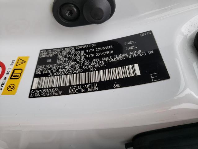 JTJYARBZ8K2126949 Lexus Nx 300 Base