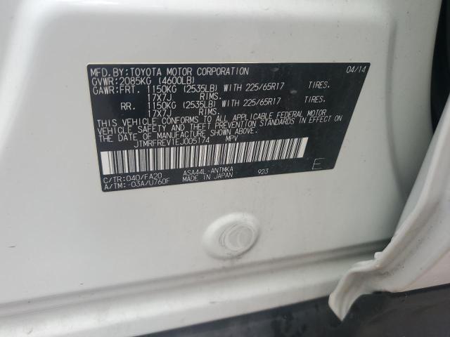 JTMRFREV1EJ005174 Toyota Rav4 Xle