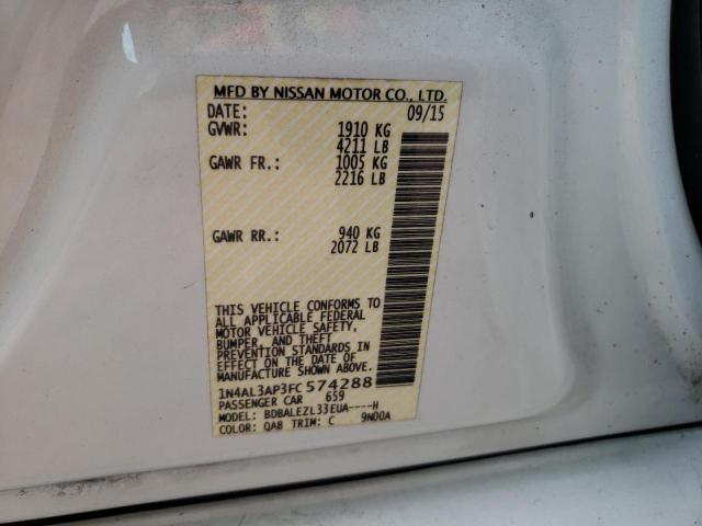 1N4AL3AP3FC574288 Nissan ALTIMA 2.5