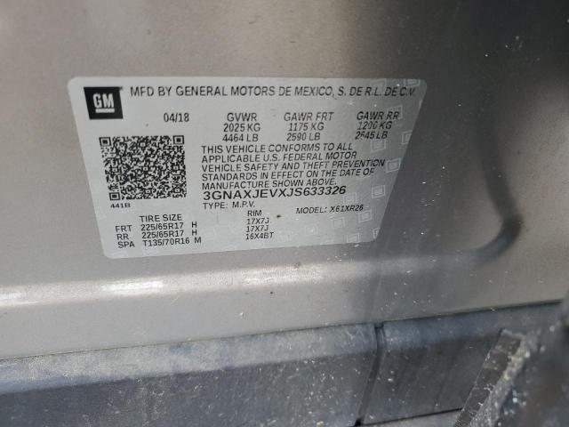 3GNAXJEVXJS633326 Chevrolet EQUINOX LT