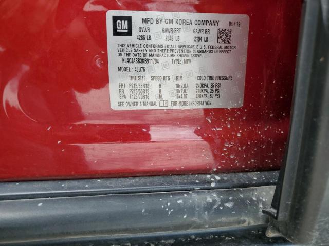 KL4CJASB3KB911794 Buick Encore Preferred