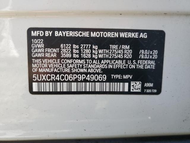 5UXCR4C06P9P49069 BMW X5 Sdrive 40i
