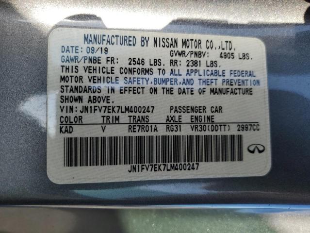 JN1FV7EK7LM400247 Infiniti Q60 Red Sport 400