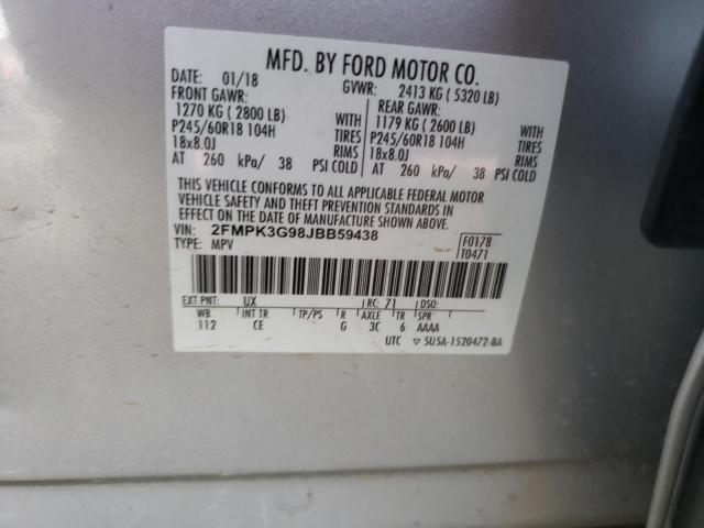 2FMPK3G98JBB59438 Ford EDGE SE