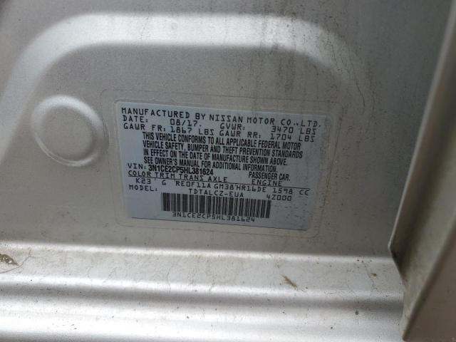 3N1CE2CP5HL381624 Nissan Versa Note S
