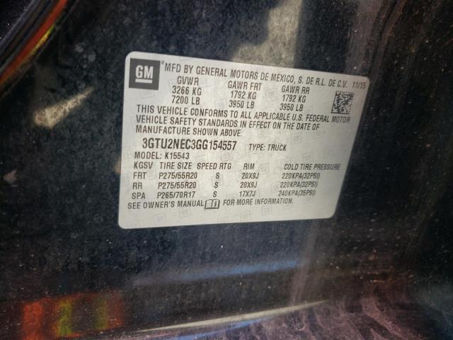 3GTU2NEC3GG154557 GMC Sierra K1500 Slt