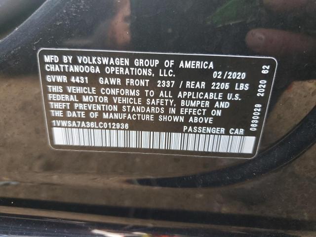 1VWSA7A36LC012936 Volkswagen PASSAT SE