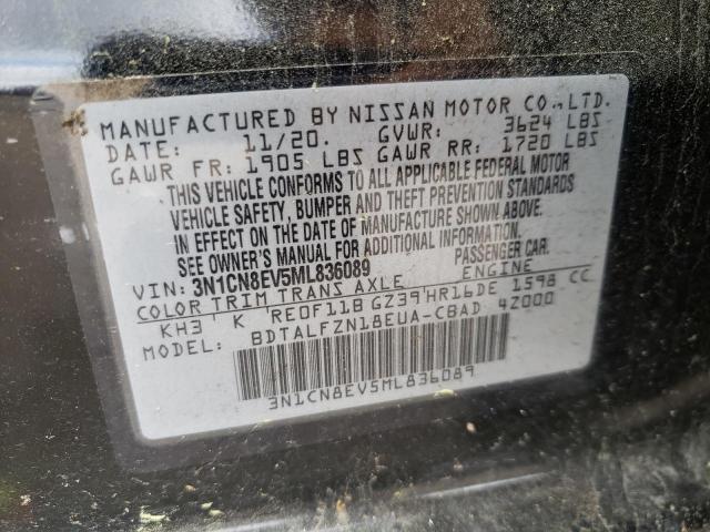 3N1CN8EV5ML836089 Nissan VERSA SV