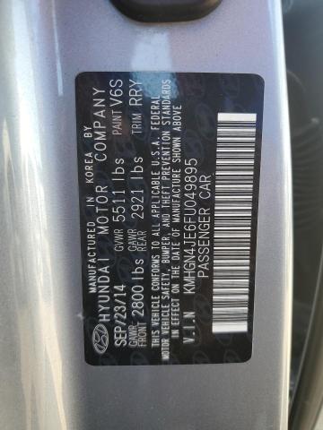 KMHGN4JE6FU049895 Hyundai Genesis 3.8l