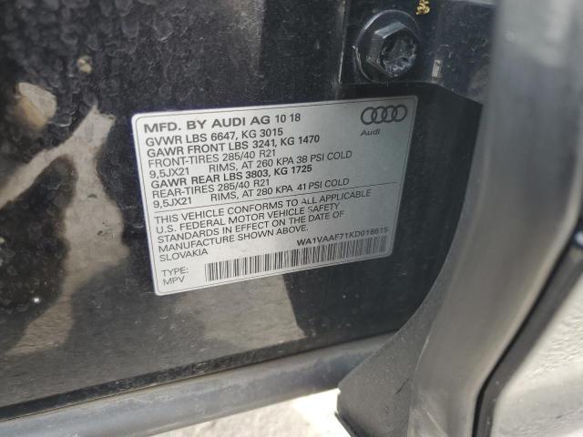 WA1VAAF71KD016615 Audi Q7 Prestige