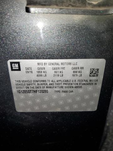 1G1ZE5ST7HF120280 Chevrolet MALIBU LT