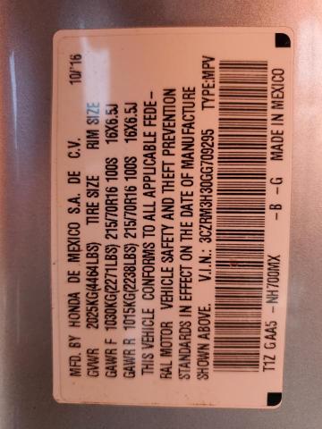 3CZRM3H30GG709295 Honda CR-V LX