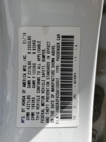 1HGCR2F82GA109853 Honda ACCORD EXL