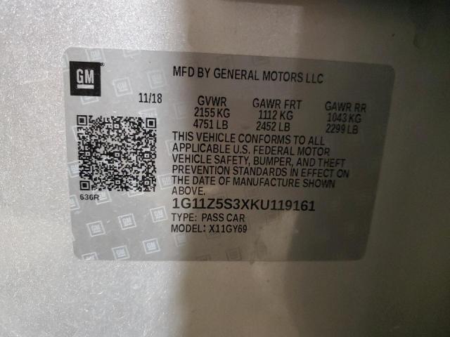 1G11Z5S3XKU119161 Chevrolet IMPALA LT