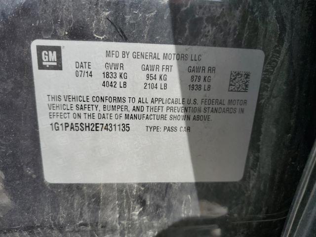 1G1PA5SH2E7431135 Chevrolet CRUZE LS