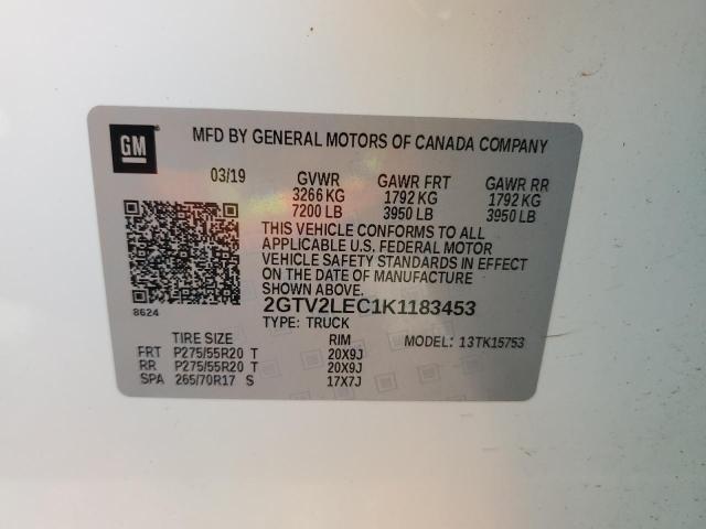 2GTV2LEC1K1183453 GMC Sierra Limited K1500