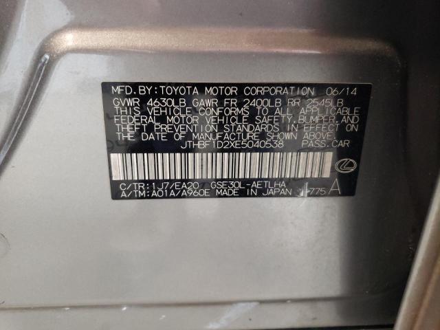 JTHBF1D2XE5040538 Lexus IS 250