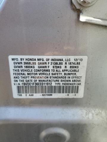19VDE1F36EE011912 Acura ILX 20