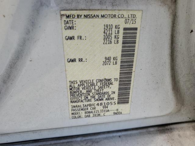 1N4AL3AP8FC481055 Nissan ALTIMA 2.5