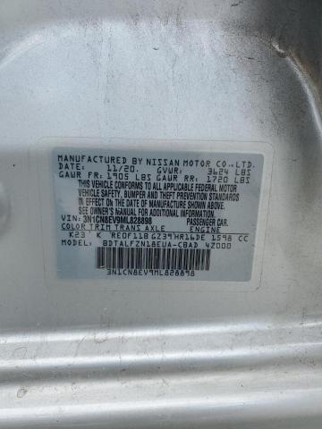 3N1CN8EV9ML828898 Nissan VERSA SV