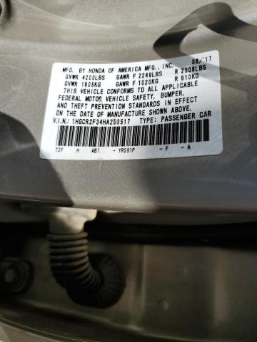 1HGCR2F34HA259517 Honda ACCORD LX