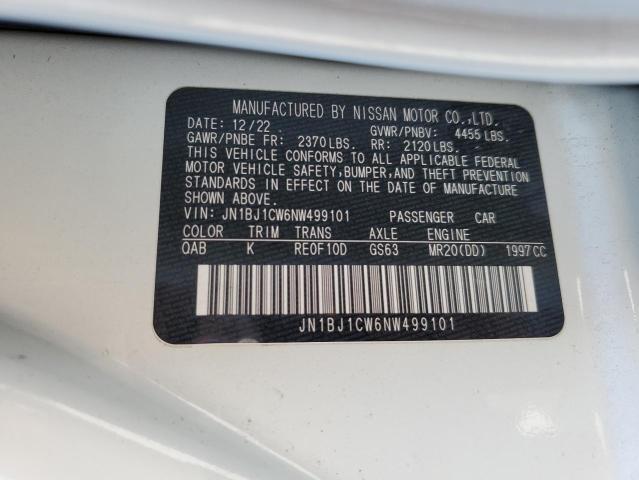 JN1BJ1CW6NW499101 Nissan Rogue Sport Sl