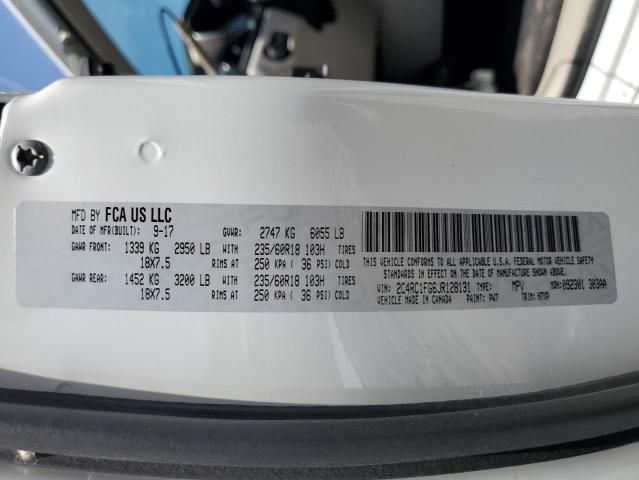 2C4RC1FG6JR128131 Chrysler Pacifica Touring Plus