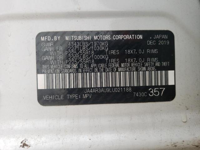 JA4AR3AU9LU021188 Mitsubishi Outlander Sport Es