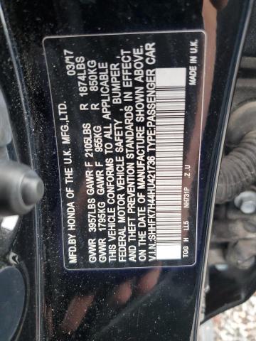 SHHFK7H44HU421736 Honda Civic Sport