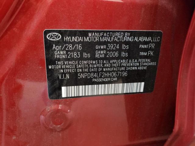 5NPD84LF2HH067196 Hyundai ELANTRA SE