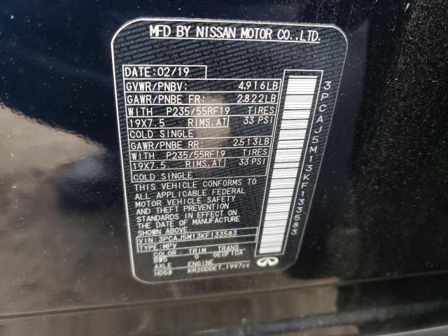 3PCAJ5M13KF133583 Infiniti Qx50 Essential