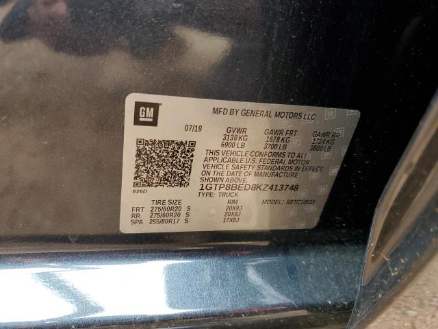1GTP8BED8KZ413748 GMC Sierra C1500 Sle