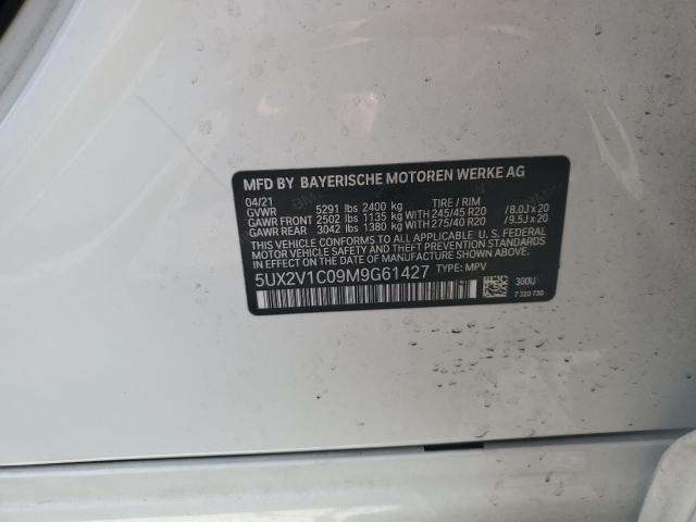 5UX2V1C09M9G61427 BMW X4 Xdrive30i