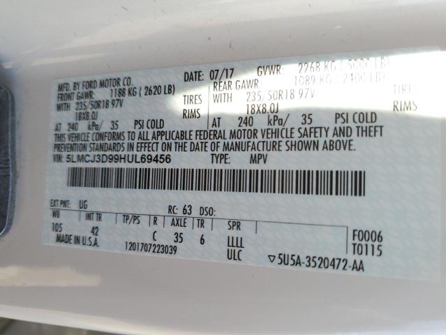 5LMCJ3D99HUL69456 Lincoln Mkc Reserve