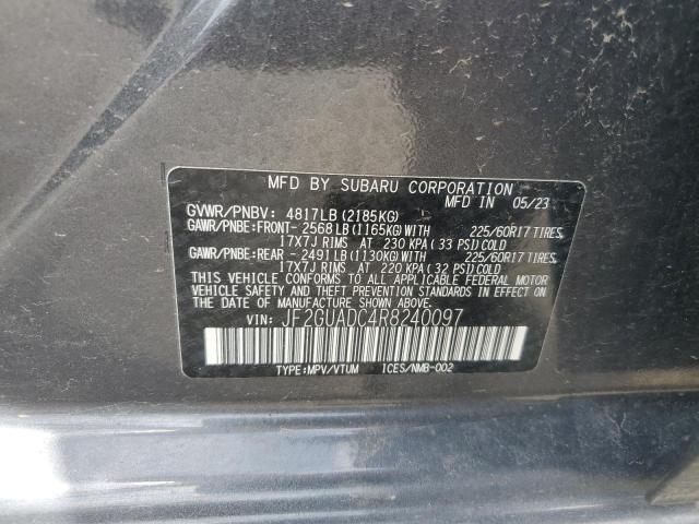 JF2GUADC4R8240097 Subaru Crosstrek Premium