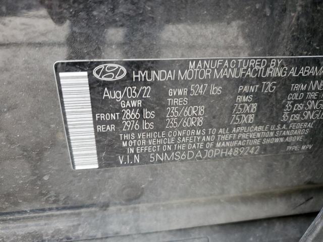 5NMS6DAJ0PH489242 Hyundai Santa Fe Xrt