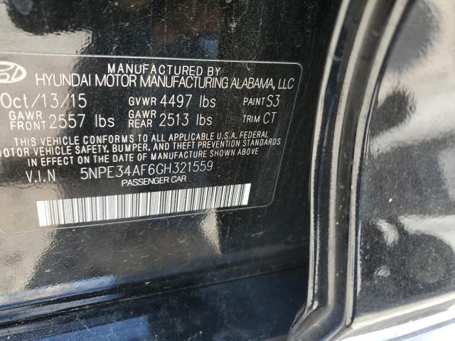 5NPE34AF6GH321559 Hyundai Sonata Sport