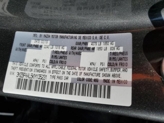 3MZBPAAL5KM105231 Mazda 3 SELECT