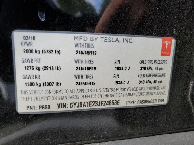 5YJSA1E23JF248686 Tesla MODEL S