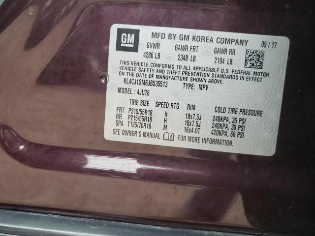 KL4CJ1SM6JB535513 Buick Encore Sport Touring