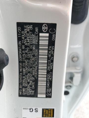 JTDEPMAE5MJ157834 Toyota COROLLA LE