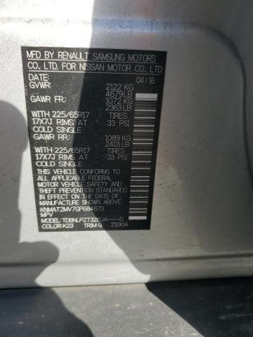 KNMAT2MV7GP684673 Nissan ROGUE S