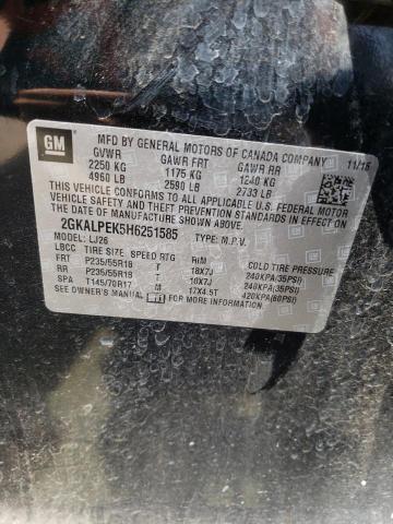 2GKALPEK5H6251585 GMC Terrain Slt